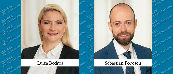 Luiza Bedros and Sebastian Popescu Make Associated Partner at Noerr in Bucharest