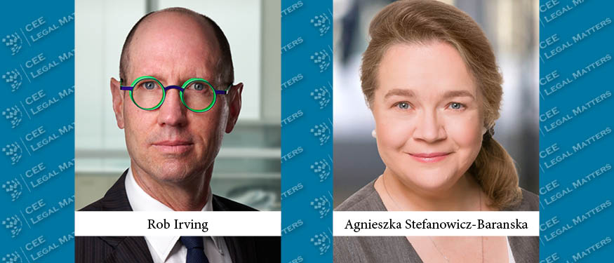 Rob Irving and Agnieszka Stefanowicz-Baranska Announced as Europe Practice Group Leaders at Dentons