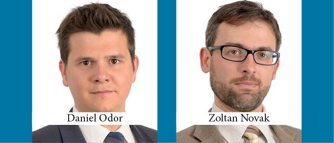 Daniel Odor and Zoltan Novak are Promoted to Partner at Taylor Wessing
