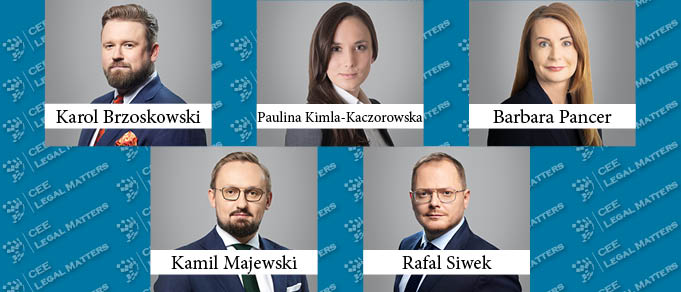 Karol Brzoskowski Makes Partner, Four New Local Partners Announced at Greenberg Traurig in Warsaw