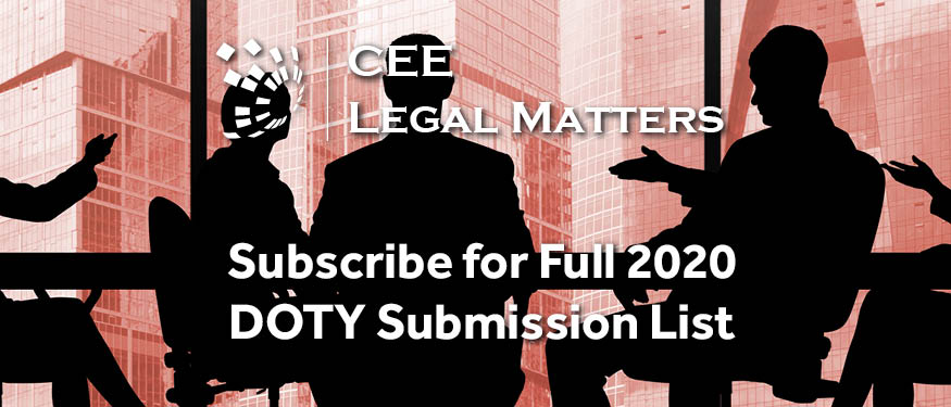 The Full 2020 DOTY Submission List is the Perfect Reason to Subscribe to CEE Legal Matters Magazine