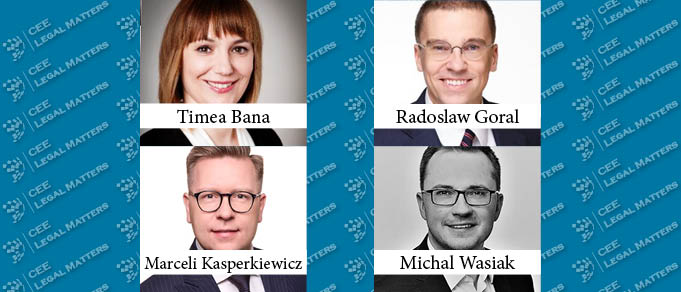 Timea Bana, Radoslaw Goral, Marceli Kasperkiewicz, and Michal Wasiak Make Partner at Dentons